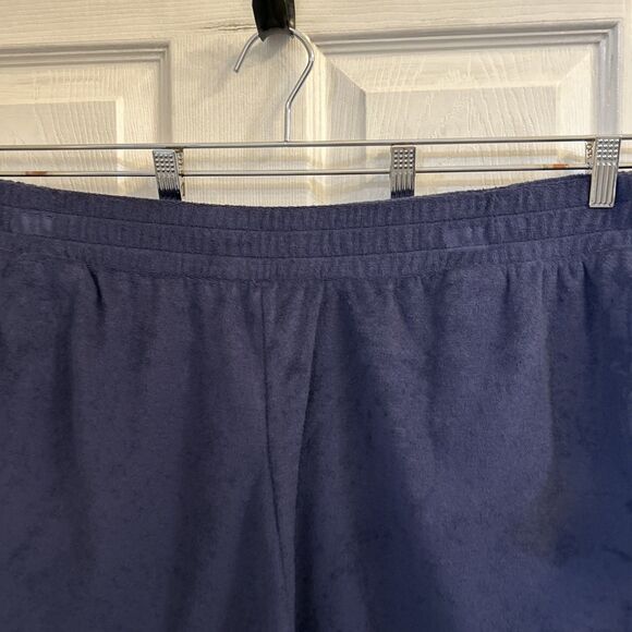 Ava & Viv Womens Plus 1X Navy Terrycloth Pull-On Shorts Stretch NWT Soft - Picture 5 of 16